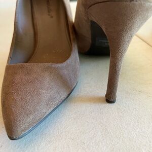 Elegant Brown Suede Women's Heels